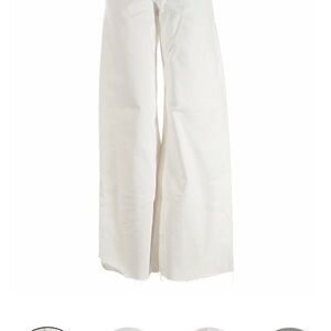 Zara Wide-Leg high rise White Jeans